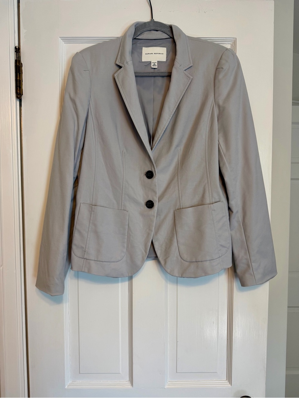Banana Republic Light Gray Tailored Blazer